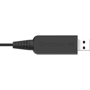 Koss CS300-USB Headsets & Gaming - Stereo - USB - Wired - 20 Hz to 20 kHz - Over-the-head - Binaural - Supra-aural - 8 ft 