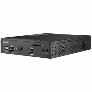 Shuttle XPC slim POS Terminal - Celeron 4205U 1,80 GHz - 4 GB DDR4 SDRAM 120 GB - Wireless LAN Gigabit-Ethernet - USB - Ne
