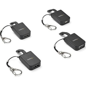 StarTech.com Compact USB C to DisplayPort 1.4 Adapter - 8K 60Hz DSC/4K USB Type-C to DP Video Converter w/ Keychain Ring -
