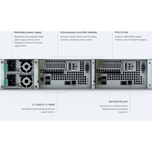 Synology SA3200D 12 x Total Bays NAS Storage System Xeon D-1521 Quad-core (4 Core) 2.40 GHz - 8 GB RAM - DDR4 SDRAM - 2U R