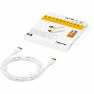 StarTech.com 6.6ft (2m) Slim HDMI 2.0 Cable, Flexible Premium HDMI Cord with Ethernet, 4K 60Hz HDR10, Aramid Fiber with TP