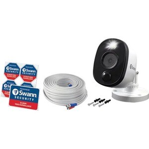 Swann PRO-1080MSFB 2 Megapixel HD Surveillance Camera - Bullet - 30 m - 1920 x 1080 - Wall Mount - Google Assistant Supported