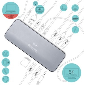 Docking station i-tec USB Type-C per Computer portatile, Monitor - 65 W - 5 x Porte USB - 4 x USB 3.0 - USB di tipo C - Re