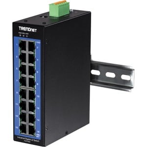 TRENDnet TI-G160I 16 Ports Manageable Ethernet Switch - Gigabit Ethernet - 10/100/1000Base-T - New - TAA Compliant - 2 Lay