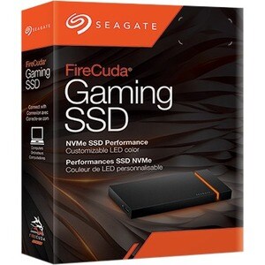 SSD Portable Seagate FireCuda STJP1000400 - Externe - 1 To - USB 3.2 (Gen 2) Type C - Vente au détail