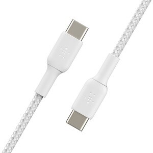 Belkin BOOST↑CHARGE 1 m USB-C Datentransferkabel - Zweiter Anschluss: 1 x USB Type C - Male - Weiß