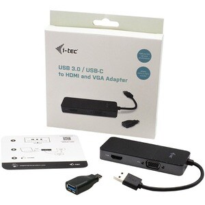 Adattatore A/V i-tec - 1920 x 1080 Supported - Nero
