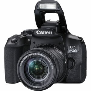 Canon EOS 850D 24.1 Megapixel Digital SLR Camera with Lens - 18 mm - 55 mm - Autofocus - 7.6 cm (3") Touchscreen LCD - SLR