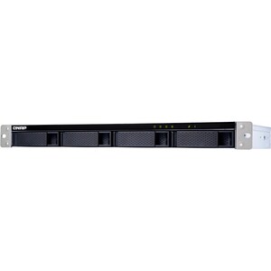 QNAP Drive Enclosure SATA/600 - 1U Rack-mountable - 4 x HDD Supported - 4 x Total Bay