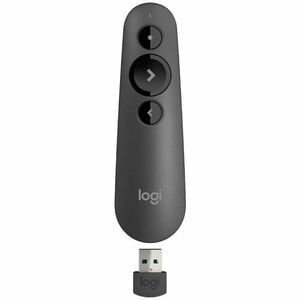 Logitech R500 Pointer - Bluetooth/Radio-Frequenz - USB - 3 Taste(n) - Graphit - Kabellos - 2,40 GHz