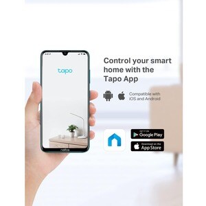 Tapo C100 2 Megapixel HD Network Camera - White - 9.14 m - H.264 - 1920 x 1080 Fixed Lens - Google Assistant, Alexa Supported