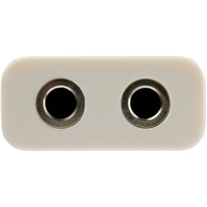 StarTech.com 3.5mm 4 Position to 2x 3 Position 3.5mm Headset Splitter Adapter M/F - White - Cable for Audio Device, Speake