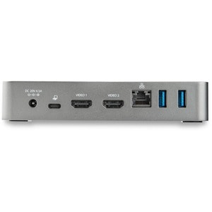 StarTech.com USB-C Dock - Dual Monitor 1080p HDMI Laptop Docking Station - 65W Power Delivery - 1x USB-C, 3x USB-A, GbE - 