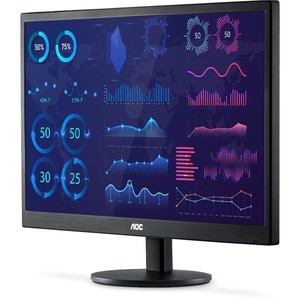 AOC E970SWHNL 19" Class HD LCD Monitor - 16:9 - Black - 47 cm (18.5") Viewable - Twisted nematic (TN) - LED Backlight - 13