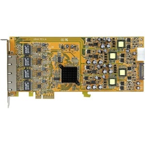 StarTech.com Gigabit Ethernet Card for Computer - 10/100/1000Base-T - Plug-in Card - PCI Express x4 - 4 Port(s) - 4 - Twis