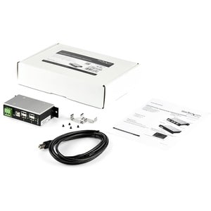 StarTech.com USB-Hub - USB Typ-B - Extern - Schwarz, Silber - TAA-konform - 4 Total USB Port(s) - 4 USB 2.0 Port(s) - PC