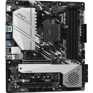 ASRock X570M Pro4 Desktop Motherboard - AMD Chipset - Socket AM4 - Micro ATX - 128 GB DDR4 SDRAM Maximum RAM - DIMM, UDIMM