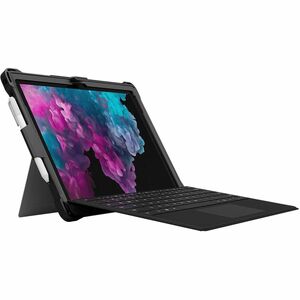 Extreme Shell for Microsoft Surface Pro 5/6/7 12.3" Open Kickstand Design (Black) - For Microsoft Surface Pro (5th Gen), S