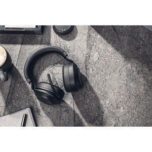 Jabra Evolve2 85 Wireless Over-the-head Stereo Headset - Black - Binaural - Supra-aural - Bluetooth