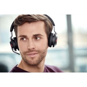 Jabra Evolve2 65 Wireless Over-the-head Stereo Headset - Microsoft Teams Certification - Binaural - Supra-aural - 3000 cm 