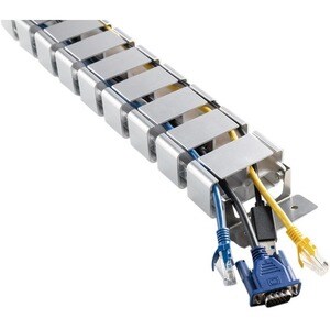 Digitus Kabelführung - Silber - 1 Pack Paket - Kabelführung - 1,3 m Länge - ABS-Kunststoff, Metall