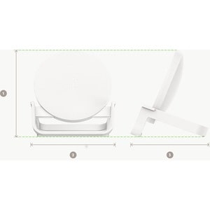 Belkin BoostCharge Wireless Charging Stand 10W - 5 V DC Input - Input connectors: USB