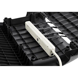 StarTech.com Reposapiés Ergonómico Basculante con Gestor de Cables/Almacenamiento - Soporte para Debajo del Escritorio - A