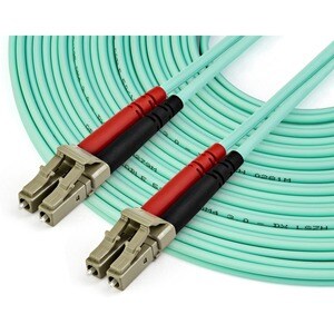 StarTech.com 10m (30ft) LC/UPC to LC/UPC OM4 Multimode Fiber Optic Cable, 50/125ï¿½m LOMMF/VCSEL Zipcord Fiber, 100G, LSZH