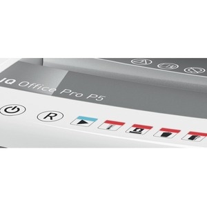 Leitz IQ Office Pro Paper Shredder - Continuous Shredder - Super Micro Cut - 7 Per Pass - for shredding Staples, Paper Cli