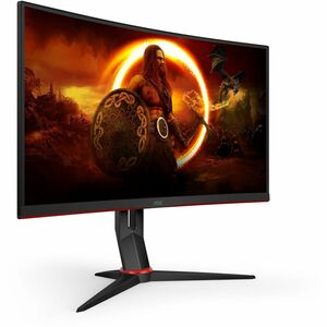 AOC CQ27G2U 27" Class WQHD Ecrã curvo Monitor LCD para gaming - 16:9 - Preto - 68.6 cm (27") Viewable - Alinhamento vertic