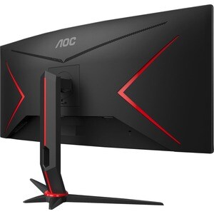 AOC CU34G2X 34" Class UW-QHD Ecrã curvo Monitor LCD para gaming - 21:9 - Preto - 86.4 cm (34") Viewable - Alinhamento vert