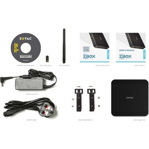 Desktop Computer Zotac ZBOX CI341 - Intel Celeron N4100 1,10 GHz Prozessor DDR4 SDRAM - Mini-PC - Intel UHD Graphics 600 -