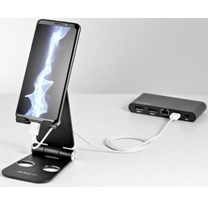 StarTech.com Phone and Tablet Stand - Foldable Universal Mobile Device Holder - Smartphones/Tablets - Adjustable Cell Phon