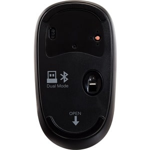 Souris V7 MW550BT - Bluetooth/Radio Fréquence - USB - 4 Bouton(s) - Noir - Sans fil - 2,40 GHz - 1600 dpi - Symétrique