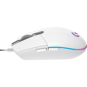 Logitech G203 Gaming Mouse - USB - 6 Button(s) - White - Cable - 8000 dpi