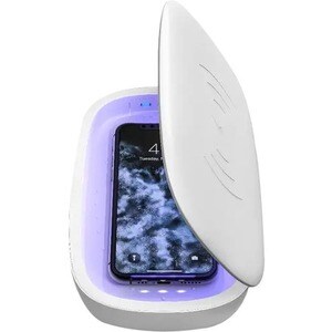 Mophie UV Sanitizer with Wireless Charging - 5 V DC Input - Input connectors: USB UV SANITIZER CHARGING BOX - WHITE