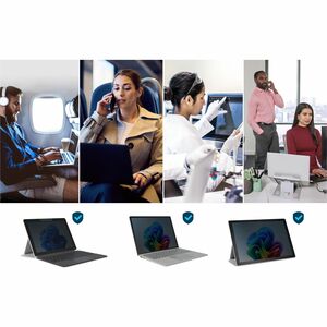 Kensington Anti-glare Privacy Screen Filter for Microsoft - For 38.1 cm (15") LCD Notebook - Blue Light Reduction - Finger