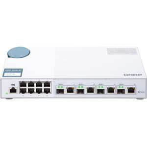 QNAP QSW-M408-4C 8 Ports Manageable Ethernet Switch - Gigabit Ethernet, 10 Gigabit Ethernet - 10/100/1000Base-T, 10GBase-T