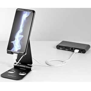 StarTech.com Phone and Tablet Stand - Foldable Universal Mobile Device Holder - Smartphones/Tablets - Adjustable Cell Phon