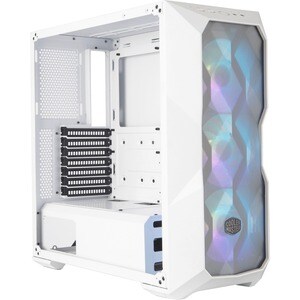 Cooler Master MasterBox MCB-D500D-WGNN-S01 Computer Case - Mid-tower - White - Mesh, Steel, Plastic, Tempered Glass - 4 x 