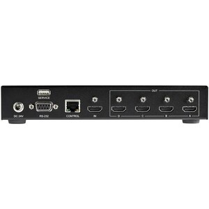 StarTech.com ST124HDVW. Video Porttyp: HDMI, USB port type: USB Typ-A. Materialien: Metall, Produktfarbe: Schwarz, Maximum