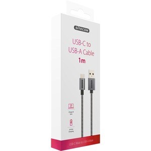 Sitecom 1 m USB/USB-C Datentransferkabel für Smartphone, Tablet - Erster Anschluss: 1 x 24-polig Typ C Stecker USB - Zweit