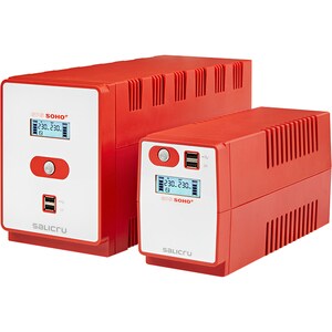 Salicru SPS SOHO+ SPS 850 SOHO+ IEC Linha interativa UPS - 850 VA/480 W - Torre - 4 Hora Recharge - 230 V AC Input - 230 V