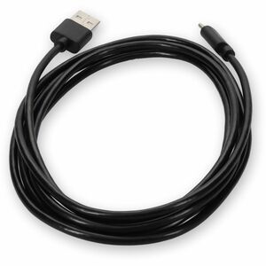AddOn 2m USB A 2.0 Male to USB C 2.0 Male Black Extension Cable - 6.56 ft USB-C/USB-A Data Transfer Cable for Notebook, PC
