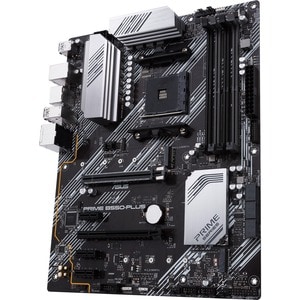 Carte Mère Asus Prime B550-PLUS - AMD B550 Chipset - Socket AM4 - ATX - 128 Go DDR4 SDRAM RAM maximale - DIMM, UDIMM - 4 x