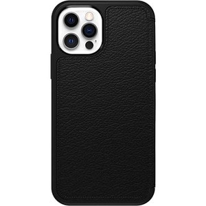 OtterBox Strada Carrying Case (Folio) Apple iPhone 12, iPhone 12 Pro Smartphone - Shadow Black - Drop Resistant, Fingerpri