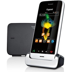 Gigaset SL930A DECT/Wi-Fi Cordless Phone - Piano Black - Cordless - Corded - 300 m Range - 1 x Phone Line - 1 x Handset - 