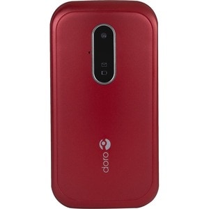 Doro 6621 Feature Phone - 7.1 cm (2.8") 320 x 240 - 3G - Red, White - Flip - MediaTek MT6276A SoC - 1 SIM Support - SIM-fr