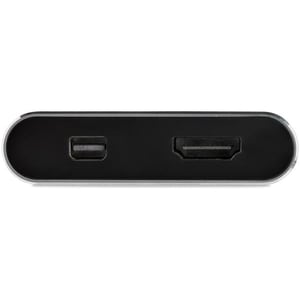 StarTech.com USB C Multiport Video Adapter - 4K 60Hz USB-C to HDMI 2.0 or Mini DisplayPort 1.2 Monitor Display Adapter - H