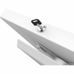 CTA Digital Premium Large Locking Floor Stand Kiosk (White) - Up to 12.90" Screen Support - 50" Height x 14.70" Width x 16